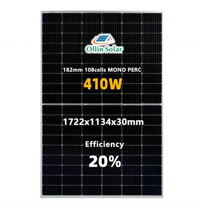 Полностью черная Mono панель солнечных батарей Perc 9bb PV фотовольтайческая для домашней солнечной системы