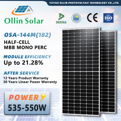 Купить 144 панель 550W 560W 570W 580W 590W 600W модуля клетки 182mm 10bb Mono солнечная online manufacture