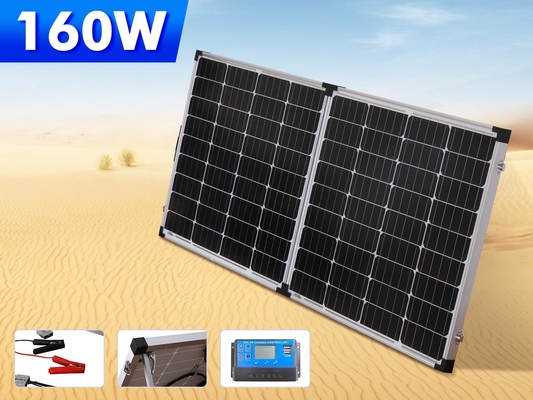 Купить наборы складных стеклянных панелей солнечных батарей 160W 200W 400w располагаясь лагерем online manufacture